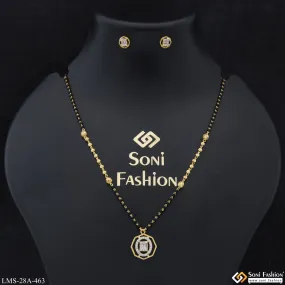 1 Gram Gold Plated Best Quality Gold Plated Mangalsutra Set for Lady - Style A463