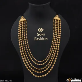 1 Gram Gold Plated Decorative Design Gold Plated Necklace for Ladies - Style A485