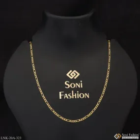 1 Gram Gold Plated Fashion-forward Graceful Design Chain For Ladies - Style A323