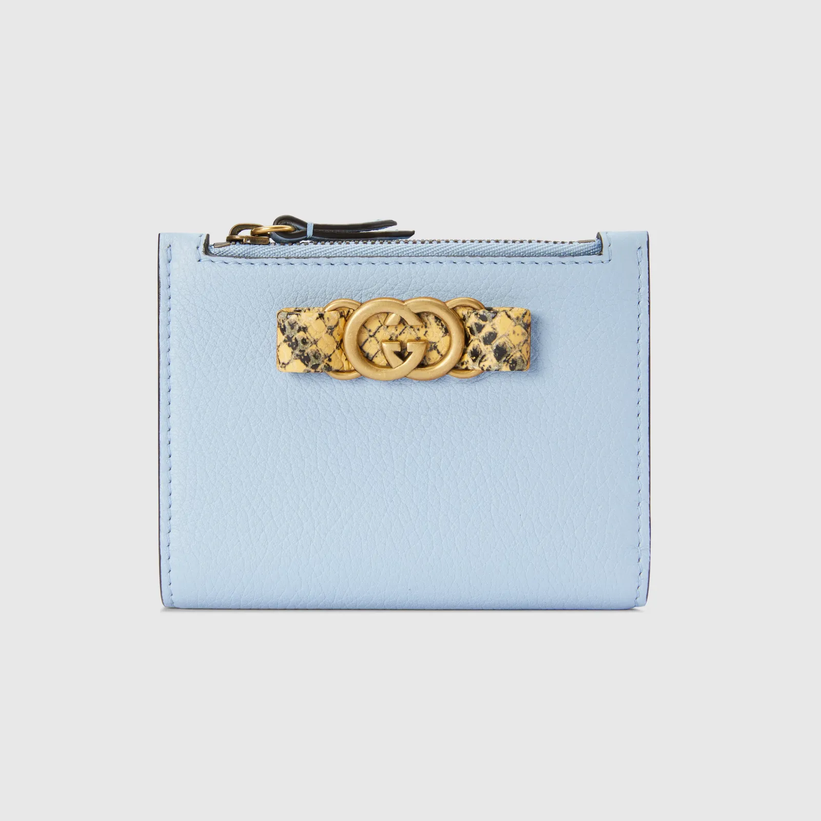 750459AACAP4941 Gucci  Japan Limited Interlocking G Python Card Case Color blue