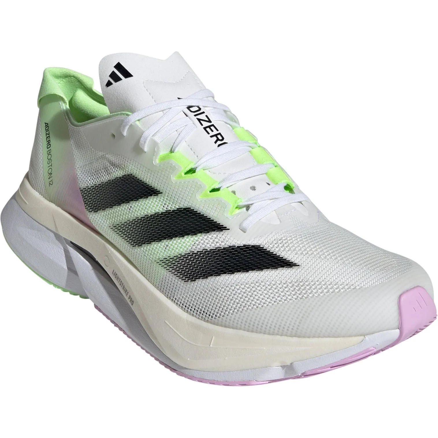 adidas Adizero Boston 12 Mens Running Shoes - White