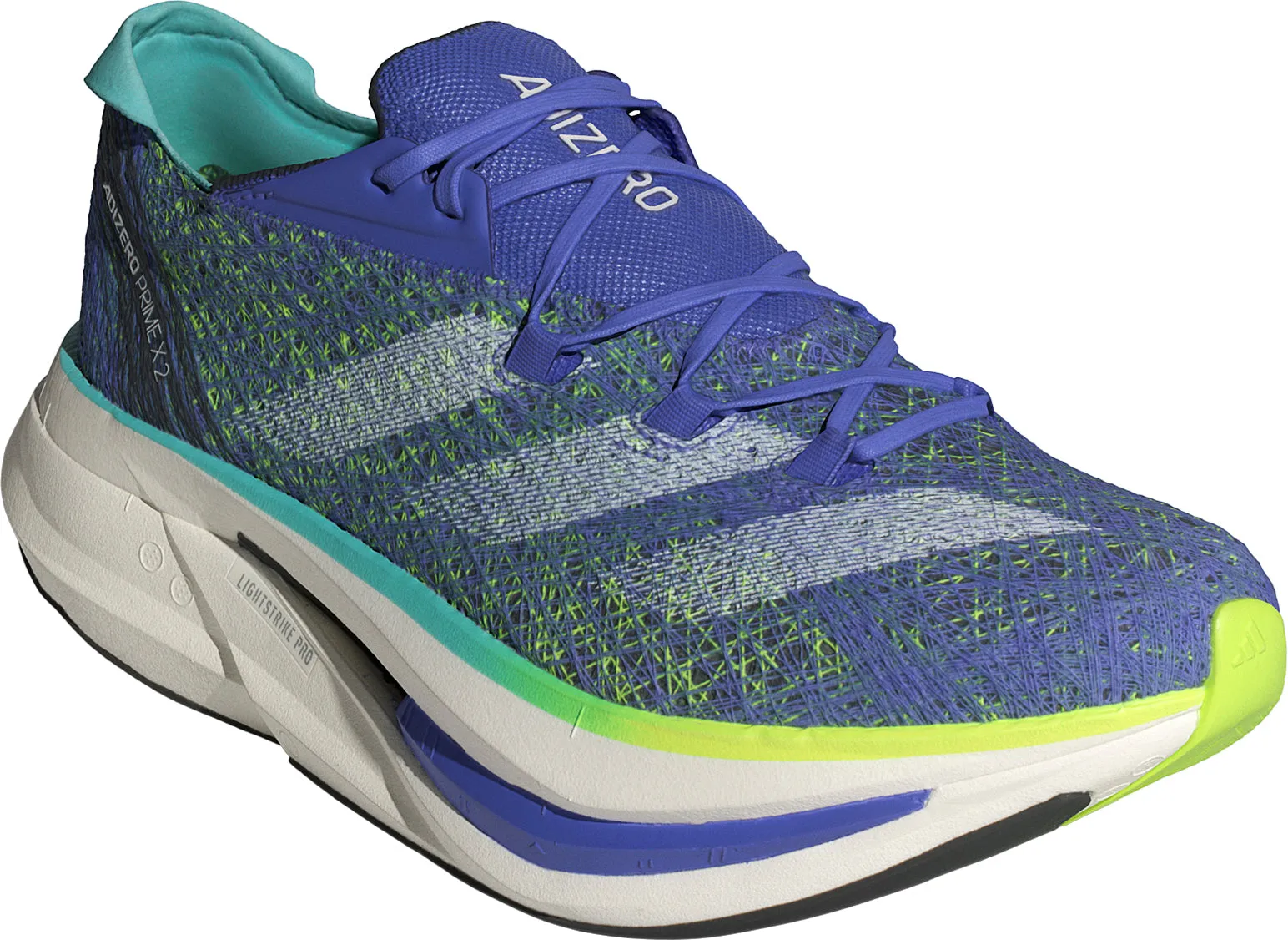 adidas Adizero Prime X 2.0 Strung Running Shoes - Blue