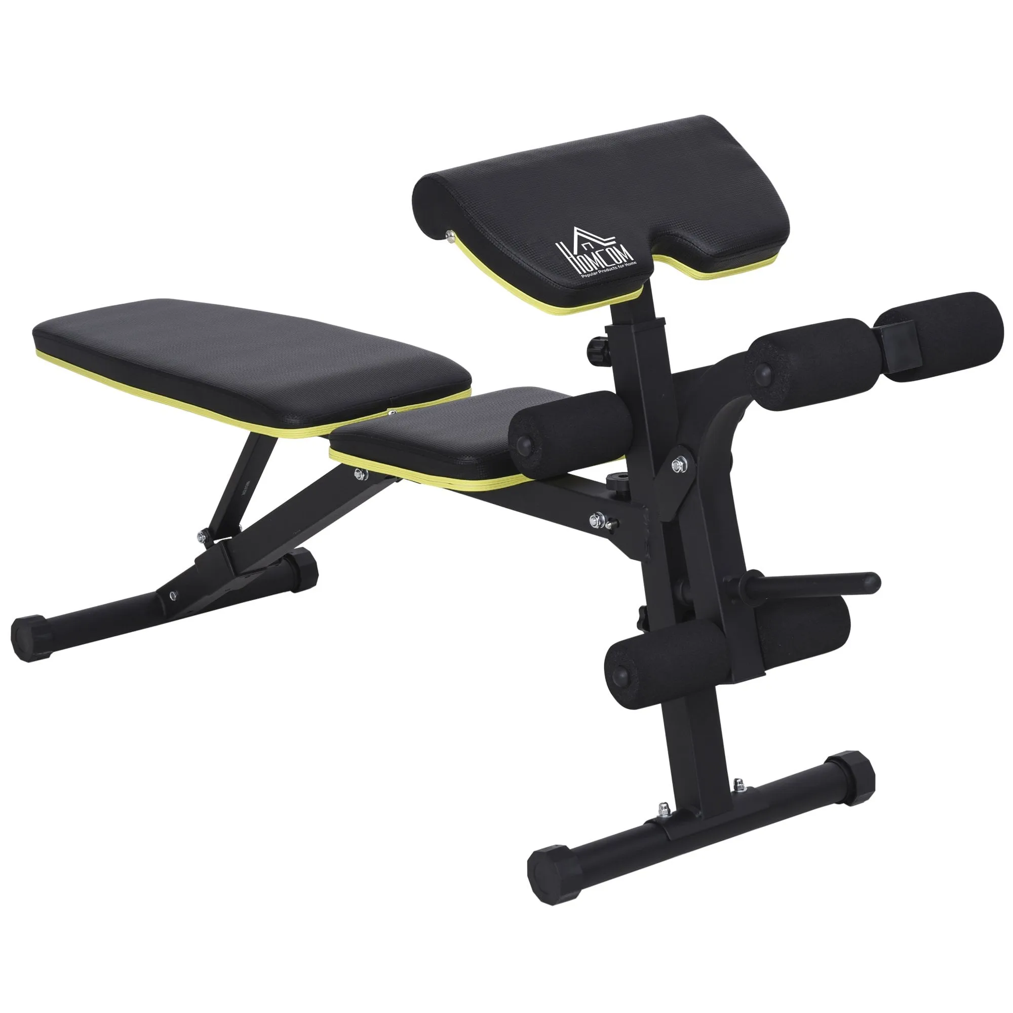 Adjustable Sit-Up Dumbbell Bench Multi-Functional Purpose Hyper Extension Bench With Adjustable Seat and Back Angle