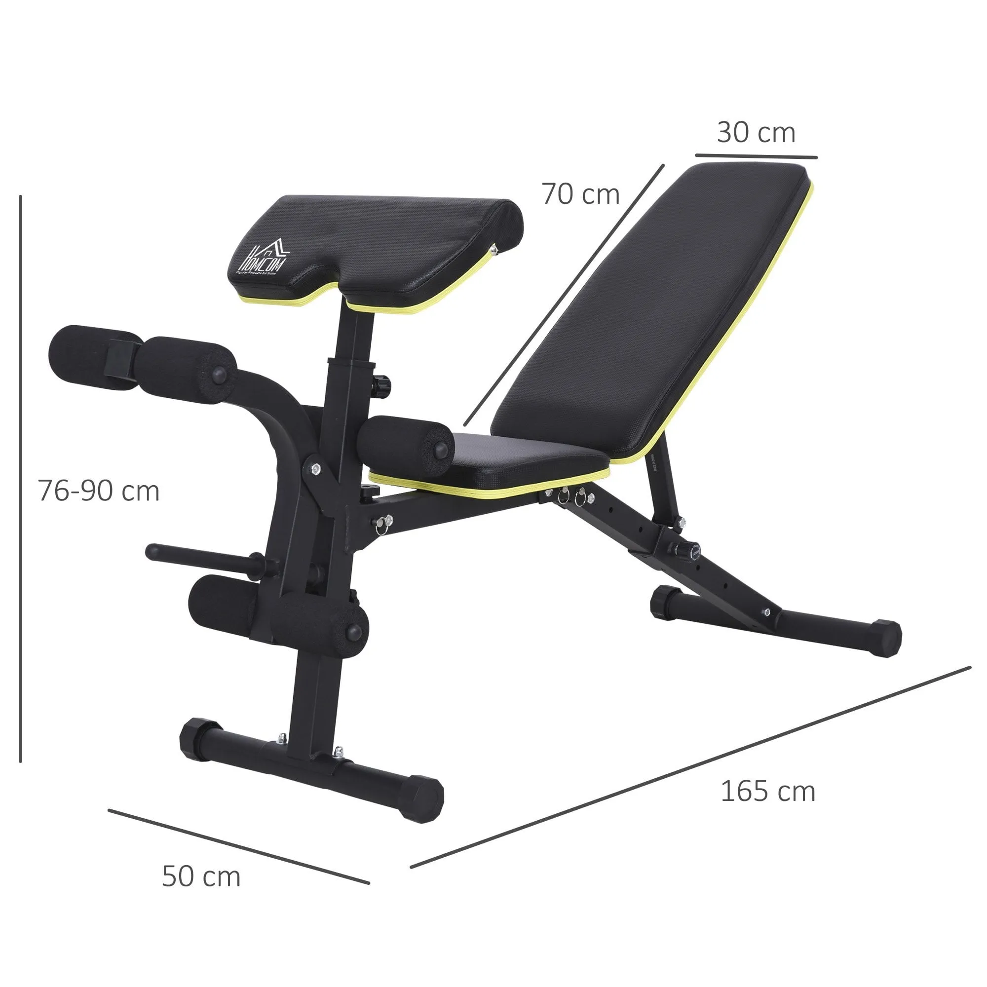 Adjustable Sit-Up Dumbbell Bench Multi-Functional Purpose Hyper Extension Bench With Adjustable Seat and Back Angle