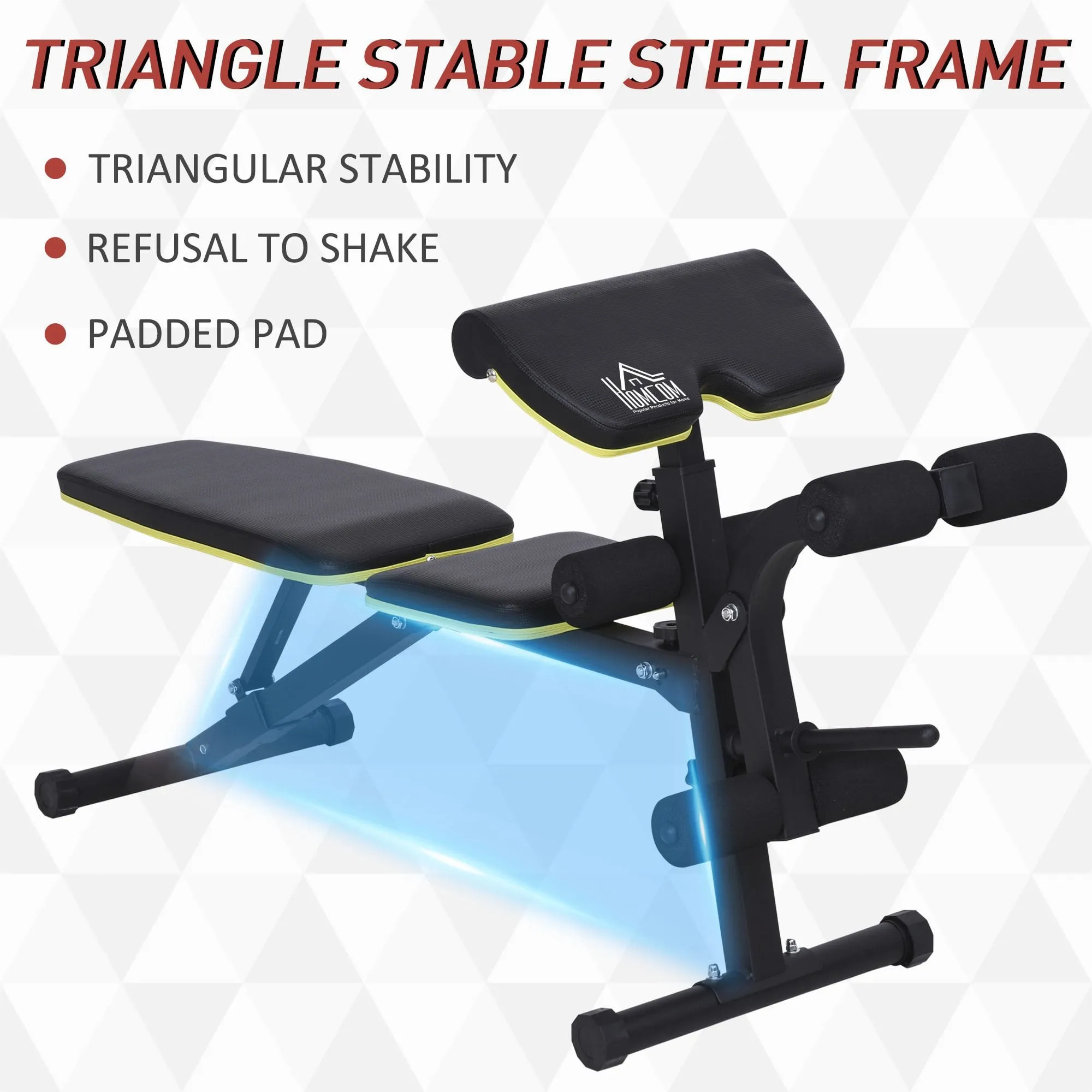 Adjustable Sit-Up Dumbbell Bench Multi-Functional Purpose Hyper Extension Bench With Adjustable Seat and Back Angle