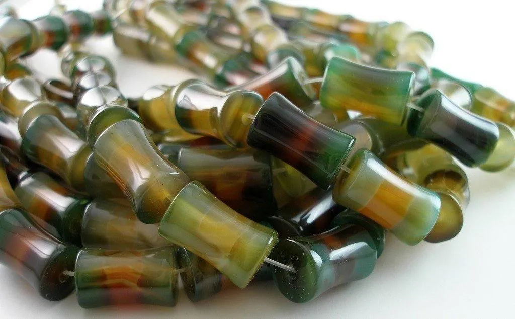 Agate 20mm Bow Tie Gemstone Beads Half Strand 10pcs G81