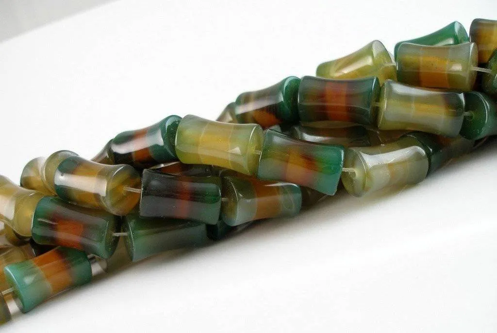 Agate 20mm Bow Tie Gemstone Beads Half Strand 10pcs G81