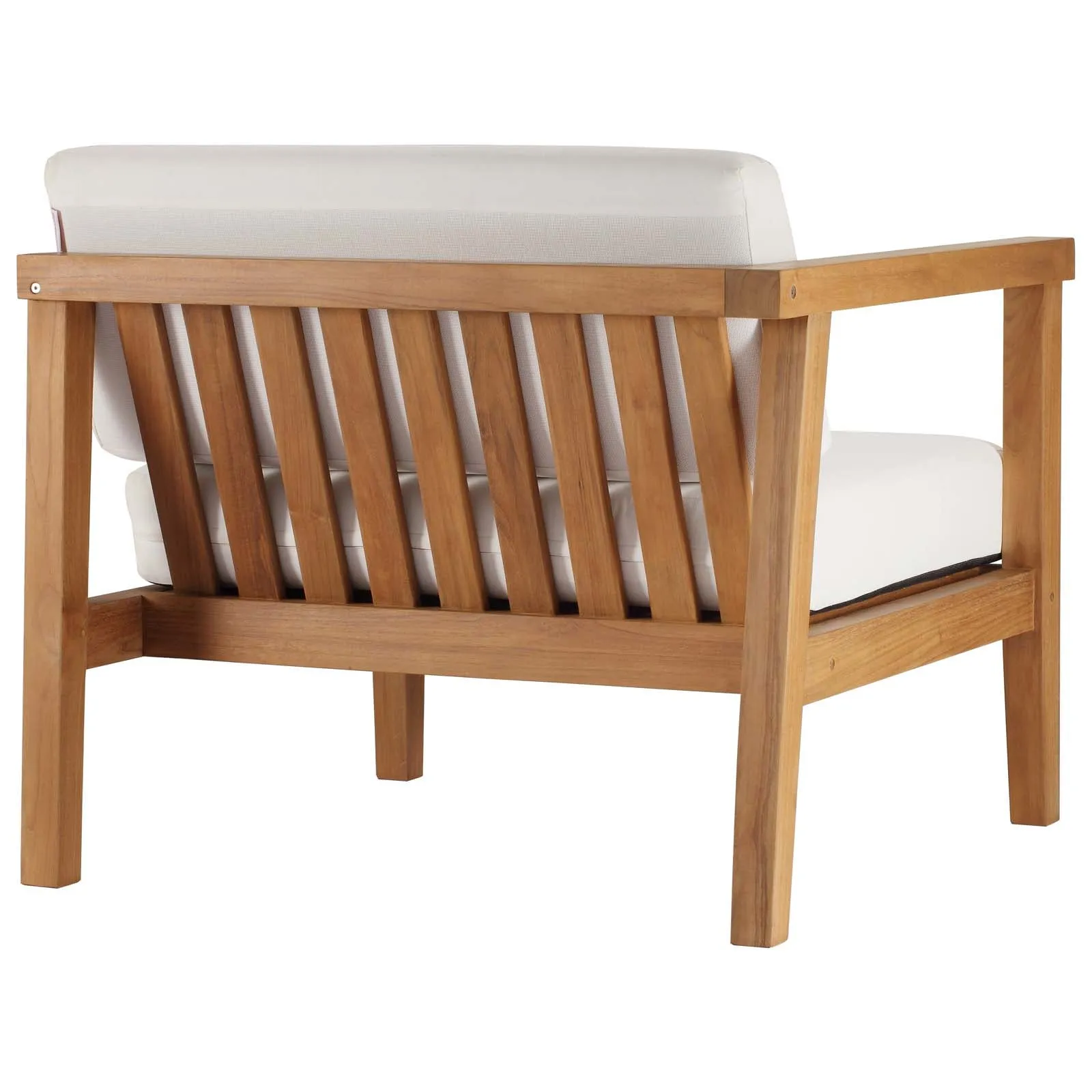 Bayport Outdoor Patio Teak Wood 2-Seater Loveseat by Modway