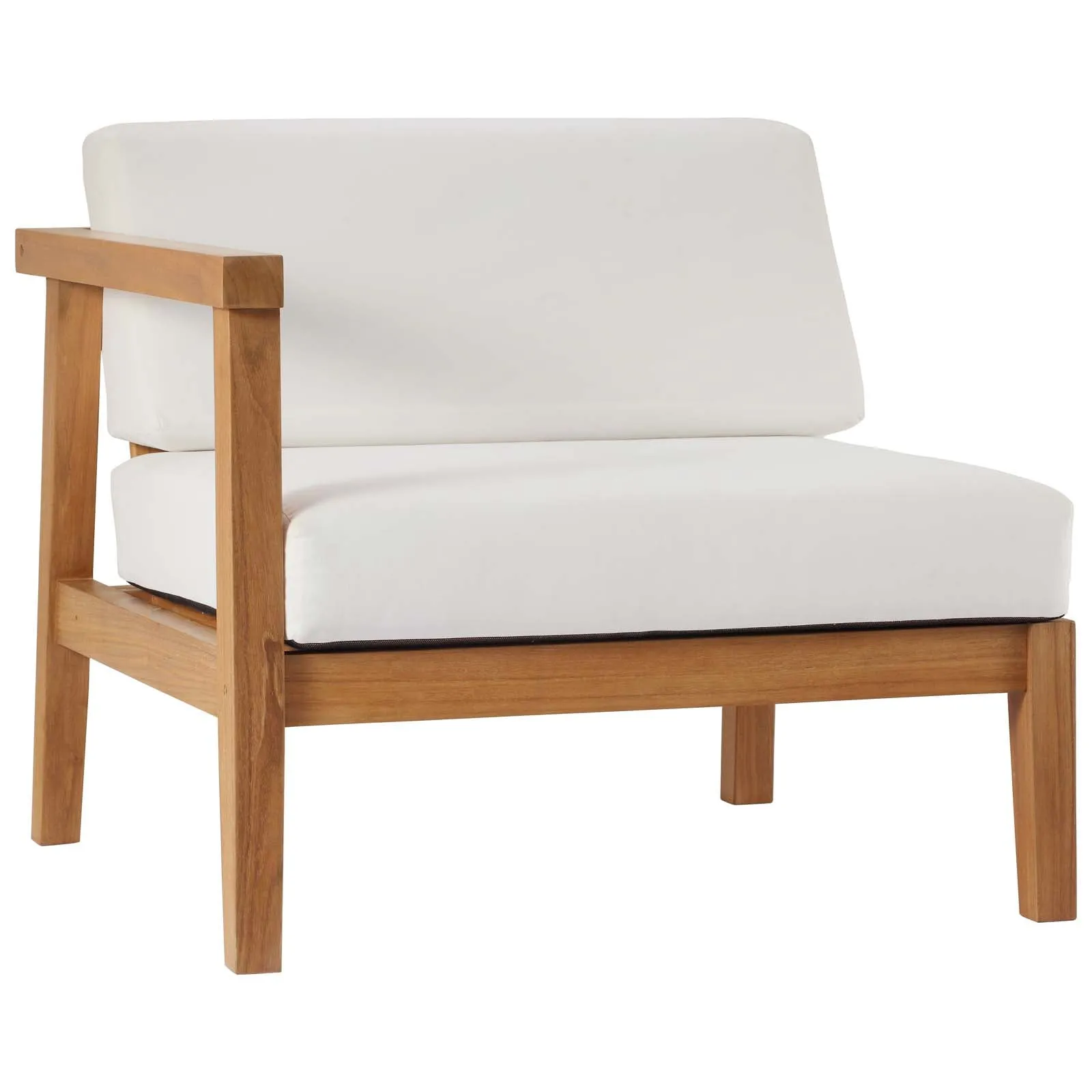 Bayport Outdoor Patio Teak Wood 2-Seater Loveseat by Modway