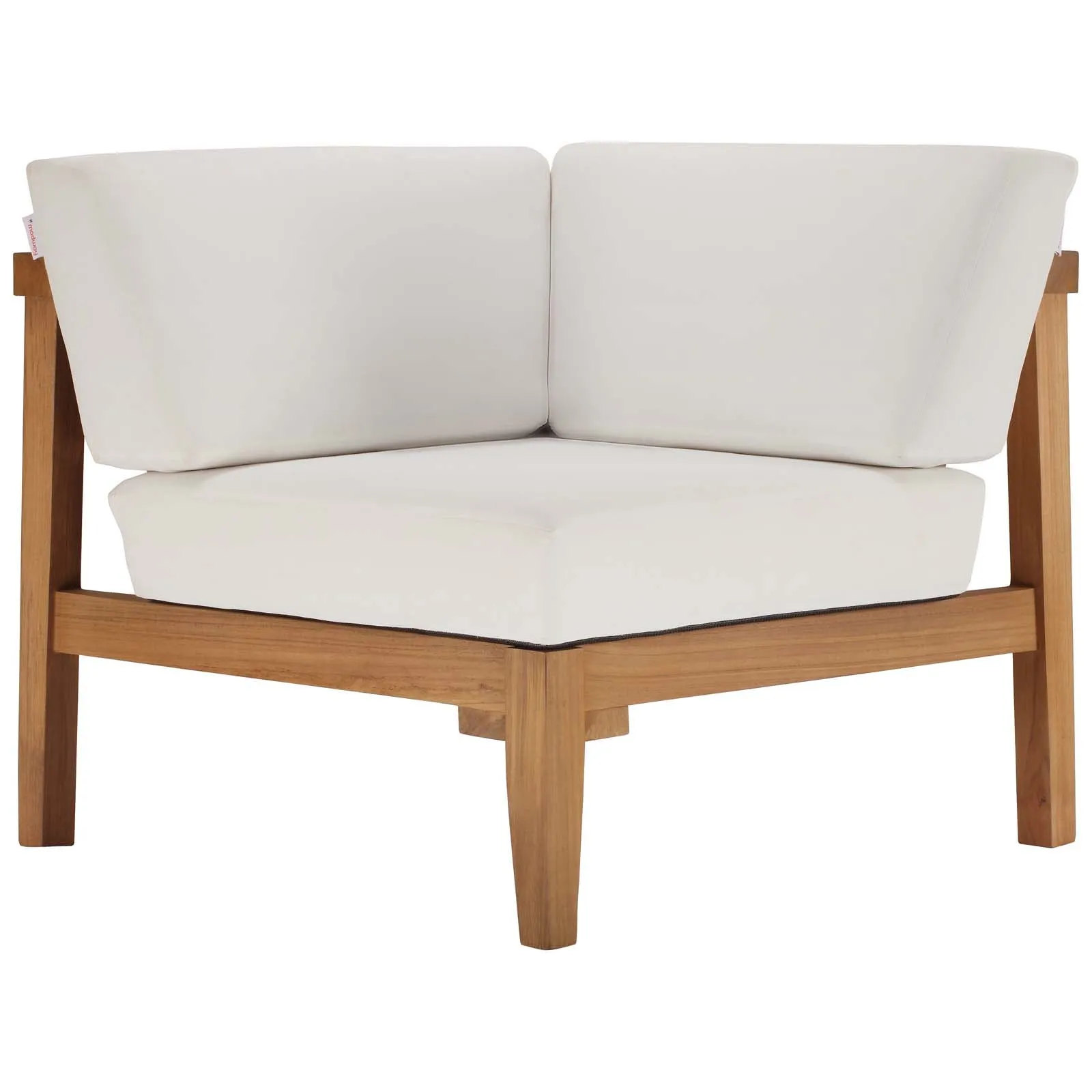 Bayport Outdoor Patio Teak Wood Corner Chair by Modway