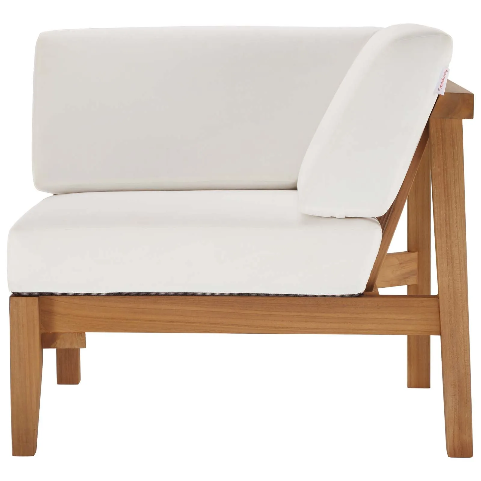 Bayport Outdoor Patio Teak Wood Corner Chair by Modway