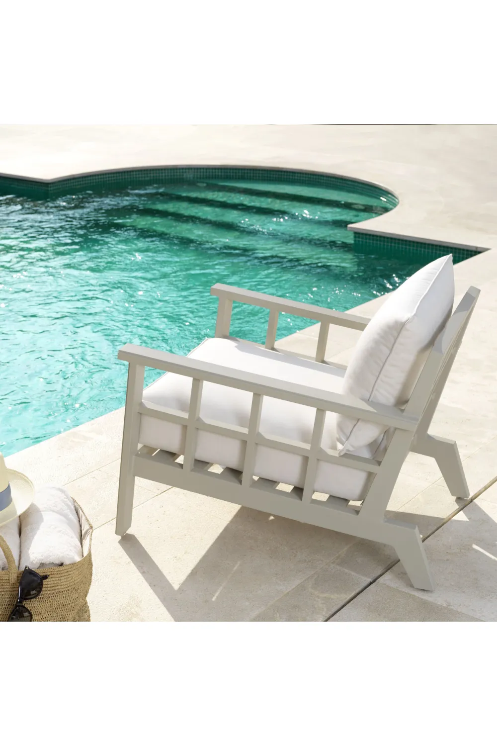 Beige Sunbrella Outdoor Chair | Eichholtz Cap-Ferrat