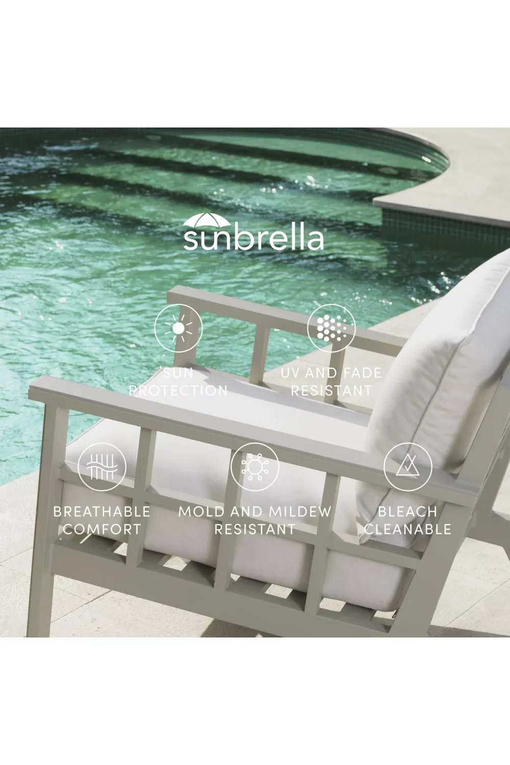 Beige Sunbrella Outdoor Chair | Eichholtz Cap-Ferrat