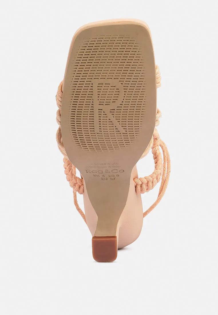 Beroe Braided Handcrafted Lace Up Sandal By Ruw