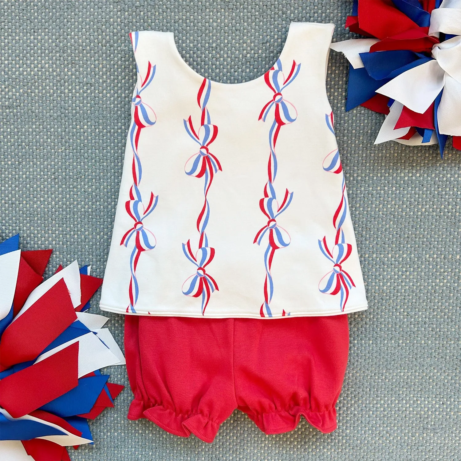 Bettye Bloomer Set - America's Birthday Bows with Richmond Red