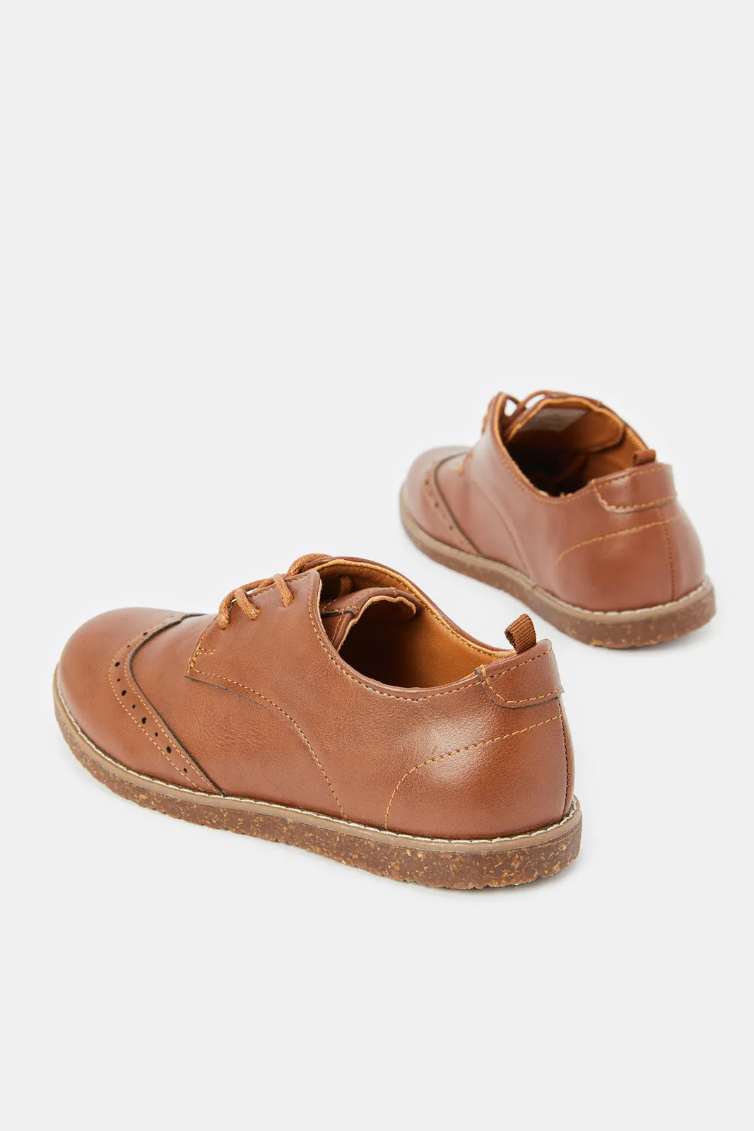 Boys Brown Lace Up Brogue