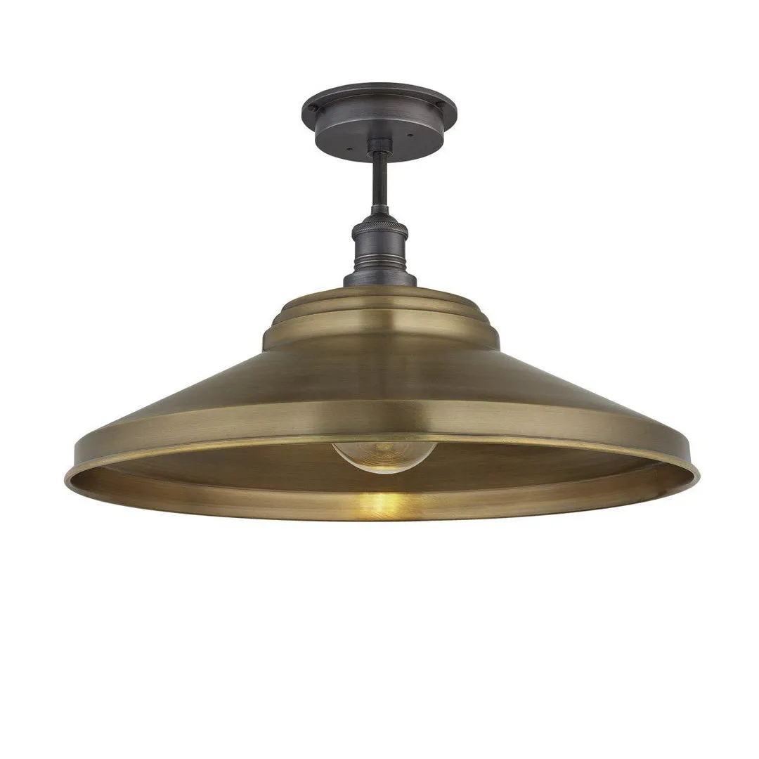 Brass Brooklyn Outdoor & Bathroom Giant Step Flush Mount - Industville