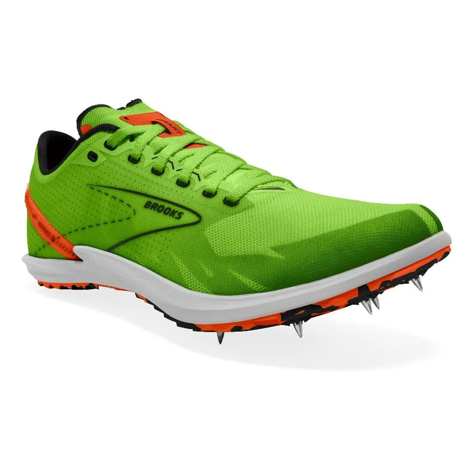 Brooks Draft XC Women's Running Shoes Green Gecko/Red Orange/White AW24