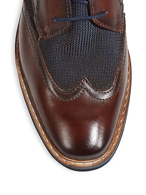 Bugatti - DARK BROWN / BASILEO COLOURBLOCK LEATHER BROGUES