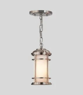 Caged Steel Chain Lantern