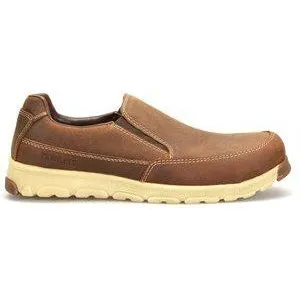 Carolina Men's S-117 Aluminum Toe Slip-On Work Shoe - Brown - CA5572