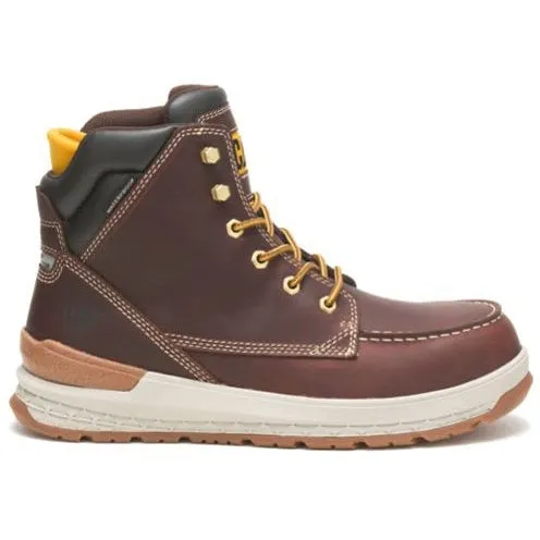 Cat Men's Impact Waterproof Carbon Comp Toe Work Boot - Brown - P91402