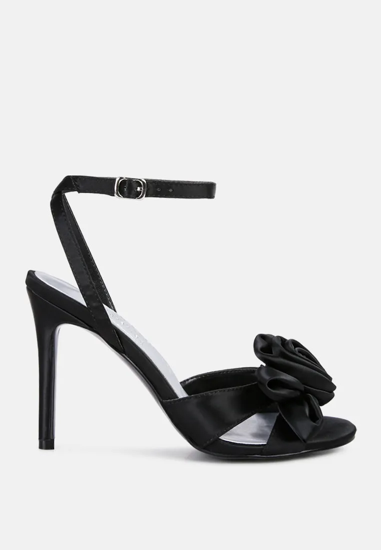 Chaumet Rose Bow Embellished Sandals By Ruw