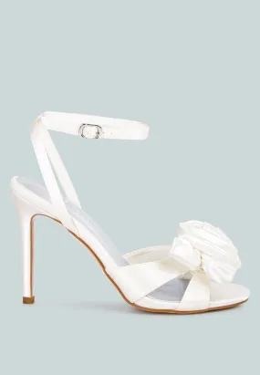 Chaumet Rose Bow Embellished Sandals By Ruw