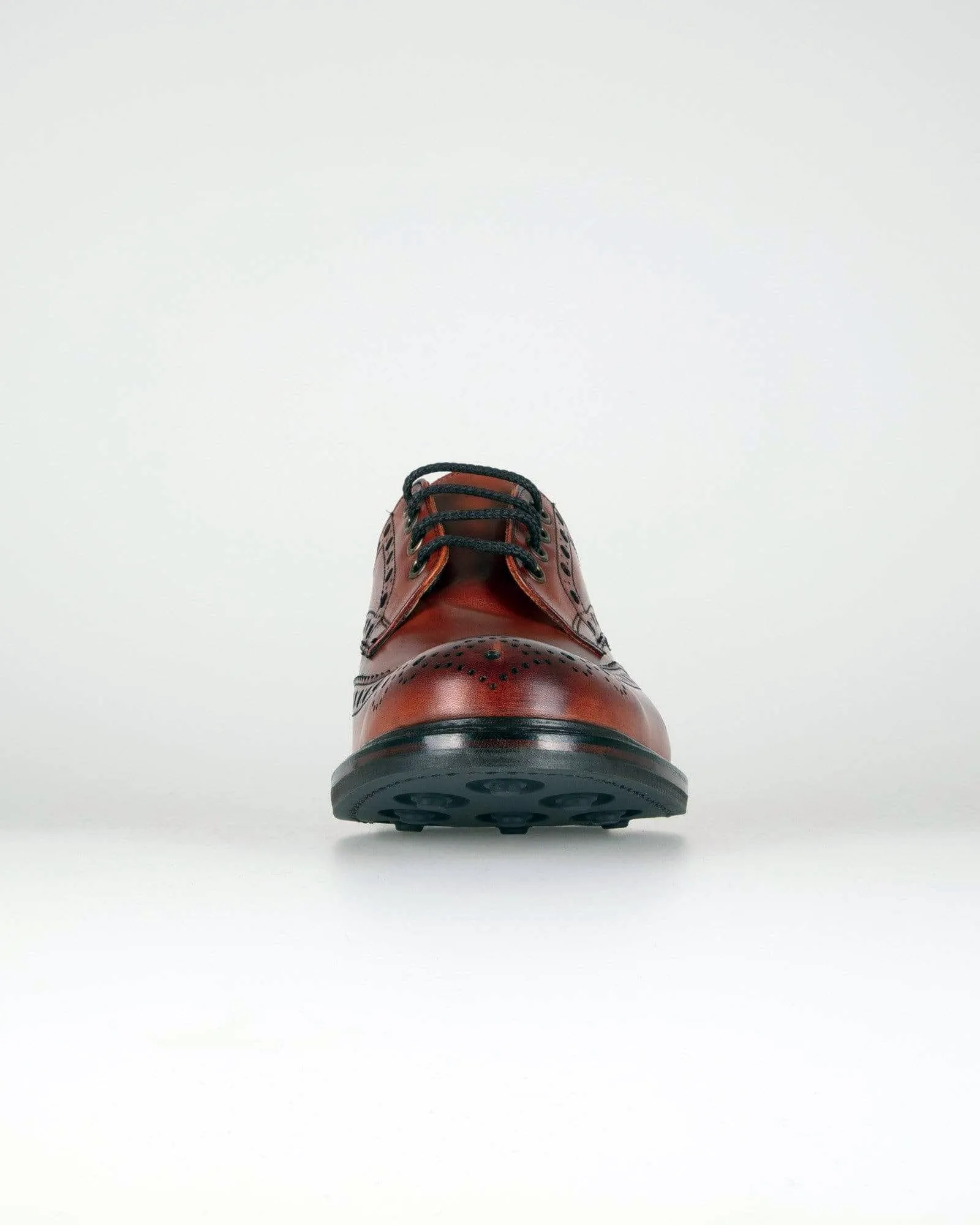 Cheaney Avon R Wingcap Derby Brogue - Dark Leaf Calf Leather / Dainite Rubber Sole