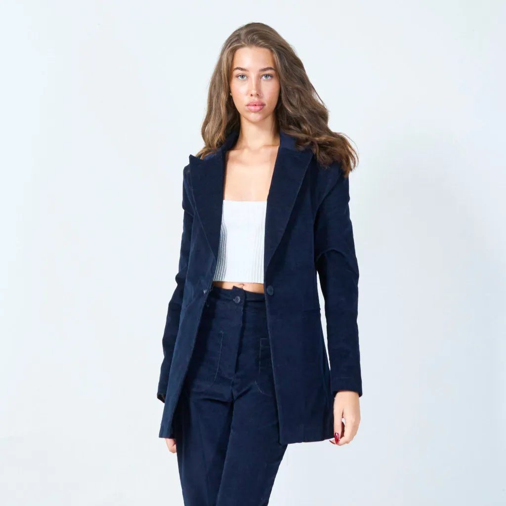 Classic single-button blazer wholesale