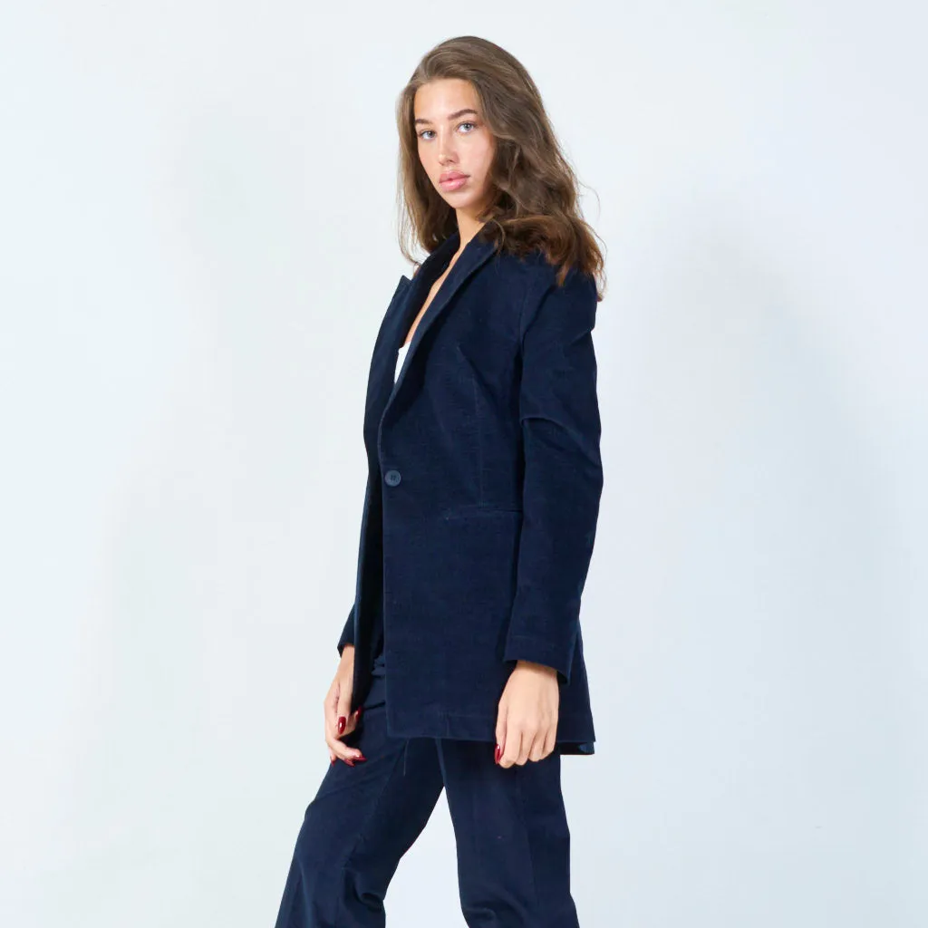 Classic single-button blazer wholesale