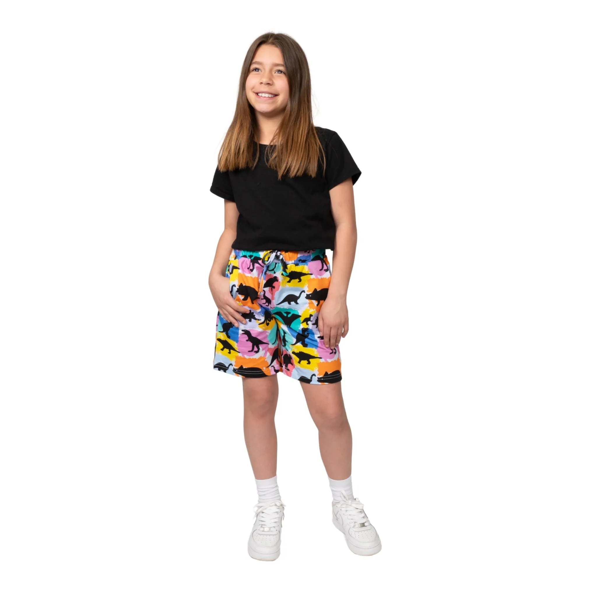 Dinosaurs & Colors Kids Shorts with Pockets