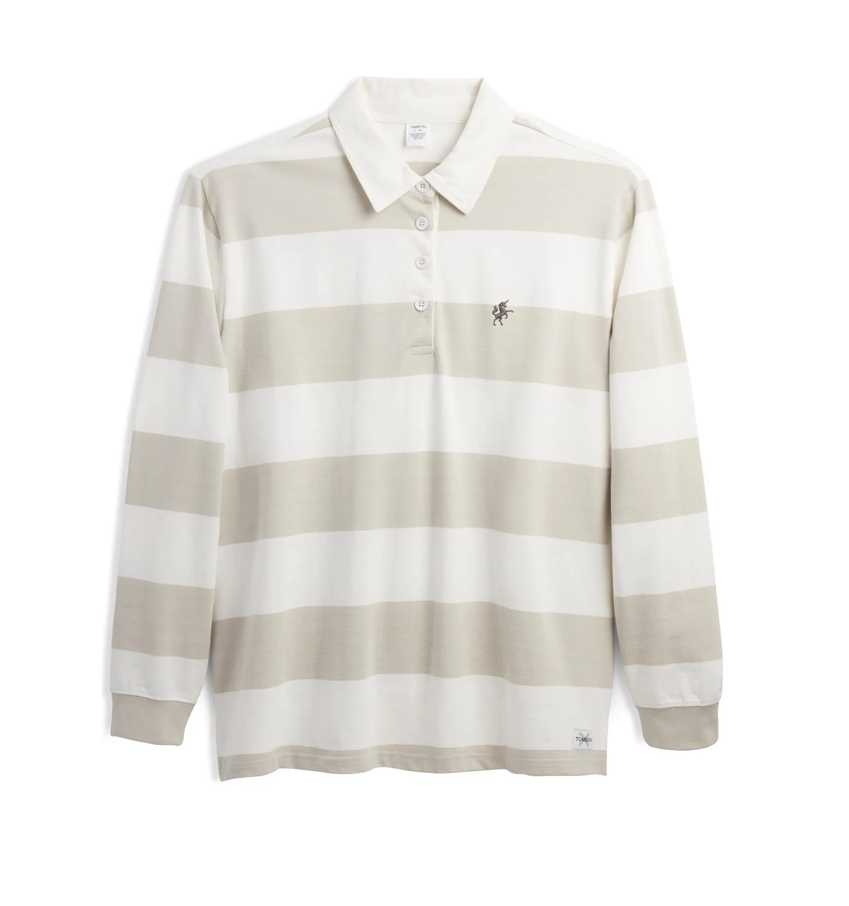 Everyday Rugby Polo - Stone Rugby Stripe