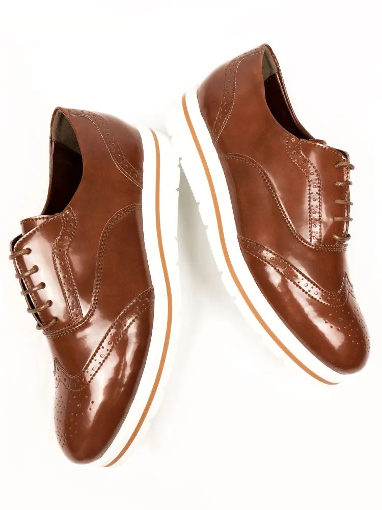 Flatform Brogues - Brown - Size 39