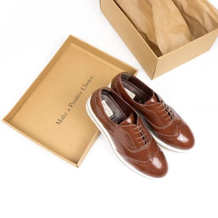 Flatform Brogues - Brown - Size 39