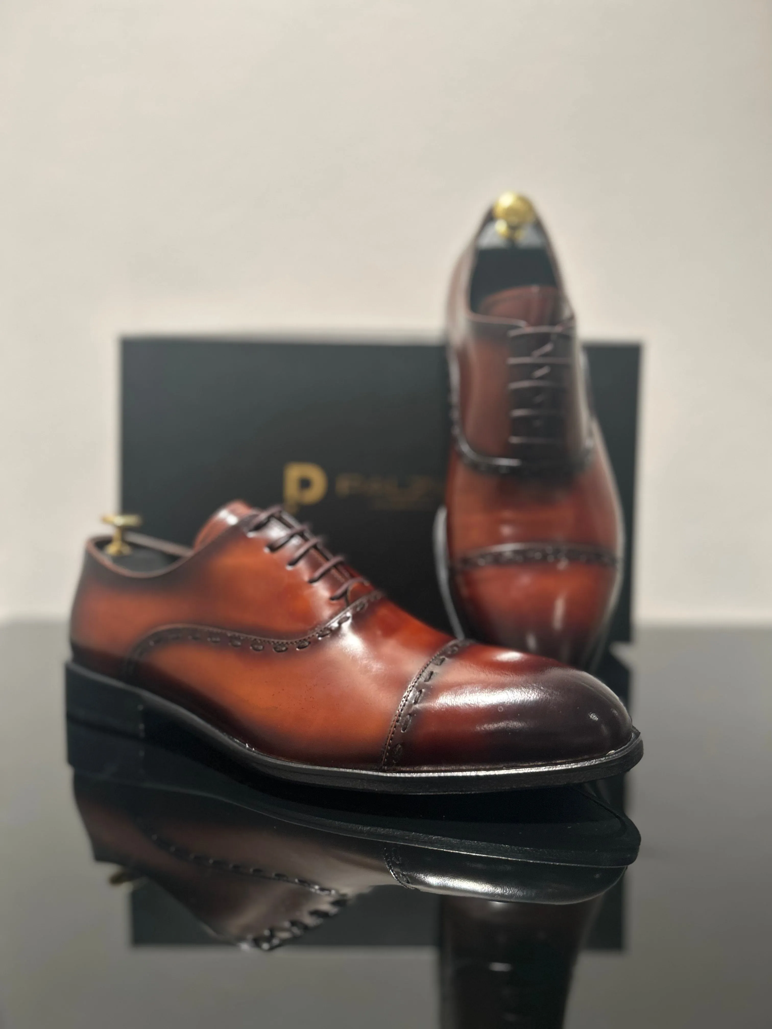 HANDMADE BROWN LEATHER BROGUE