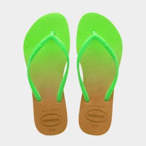 Havaianas Womens Slim Gradient Sandal Green _ 183481 _ Green