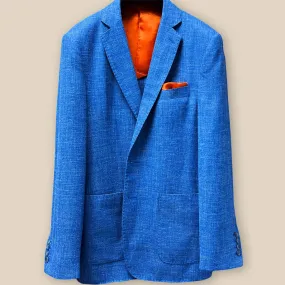 Havana by E.Thomas Sky Blue Textured Men's Sportcoat