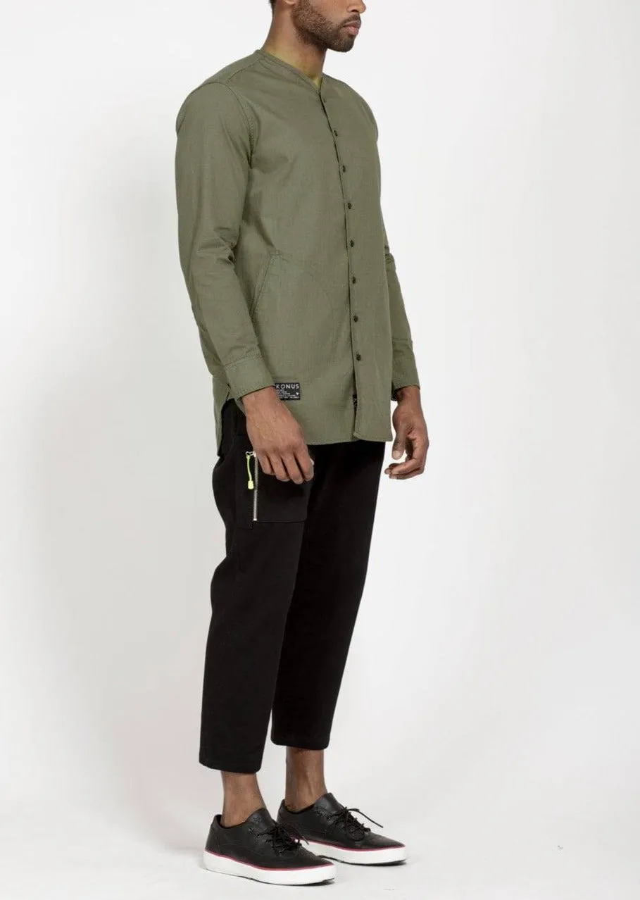 Konus Men's Rip Stop Liner Shirt in Olive