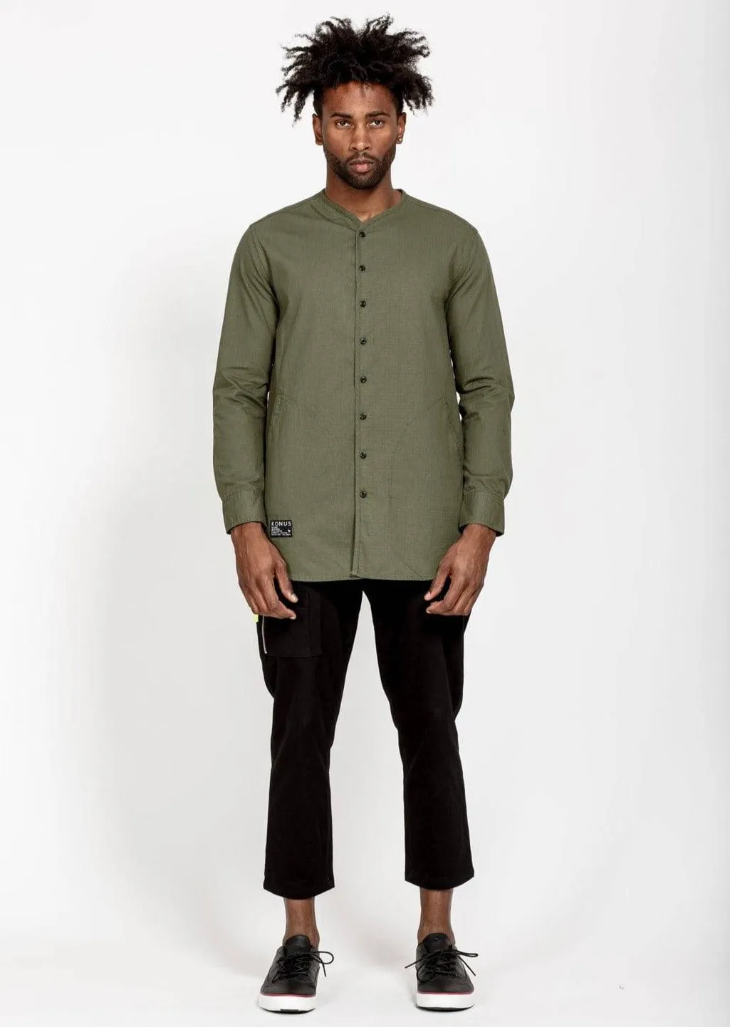 Konus Men's Rip Stop Liner Shirt in Olive