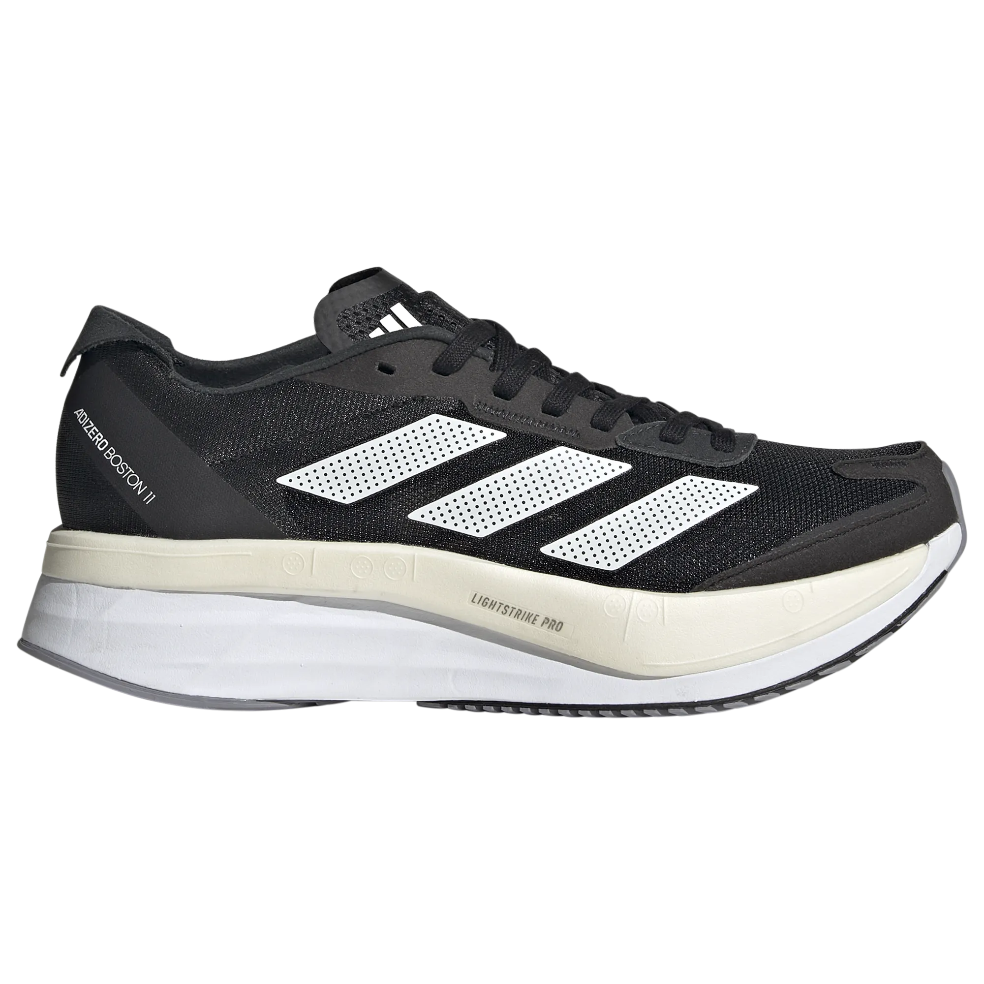 Men's Adidas Adizero Boston 10, Black/Ftwr White/Grey Five, 8.5 2E Wide