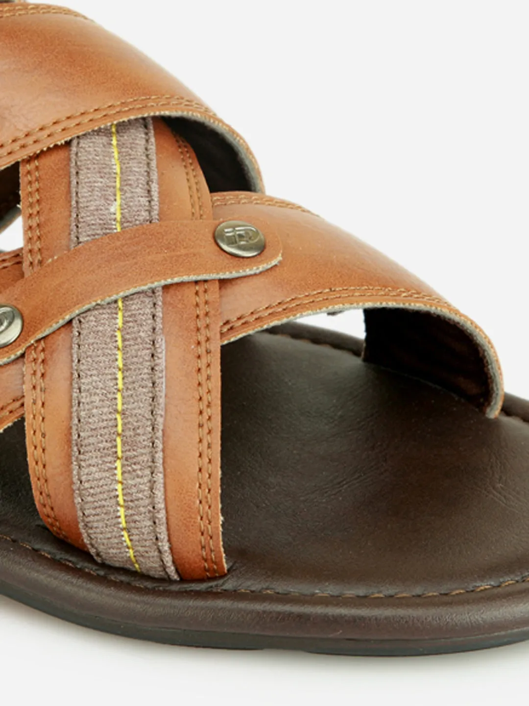 Men's Tan Slip On Sandal (IX5008)