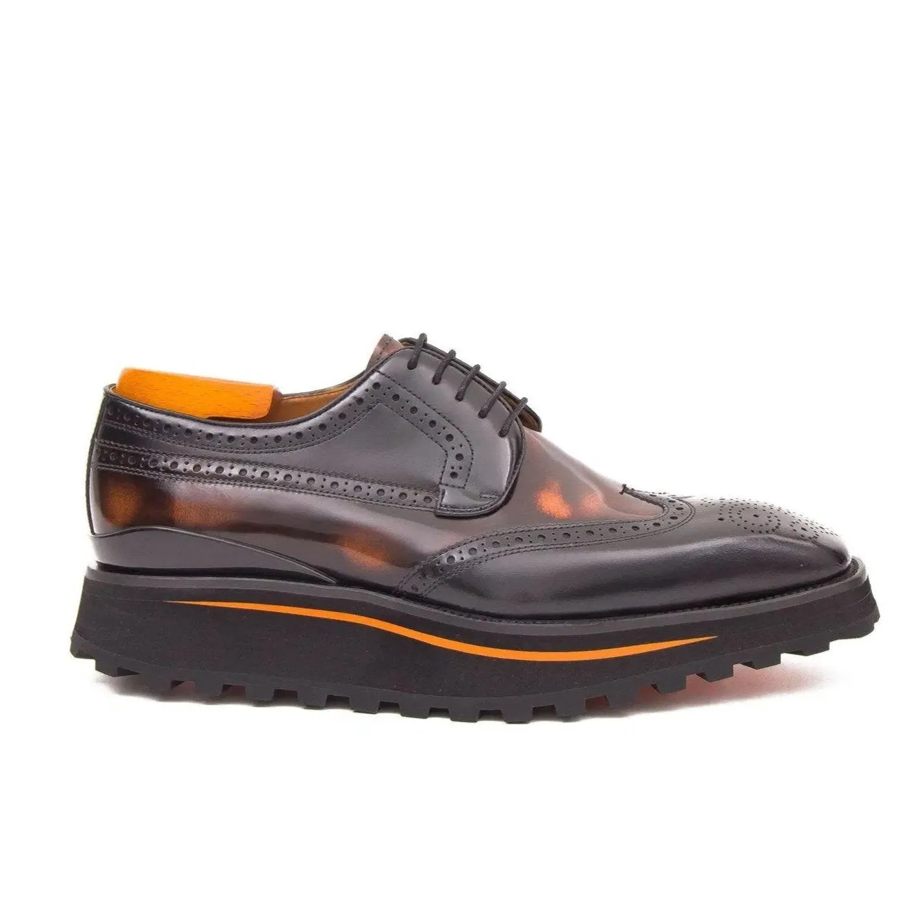 Patent leather shoes Platform brogues