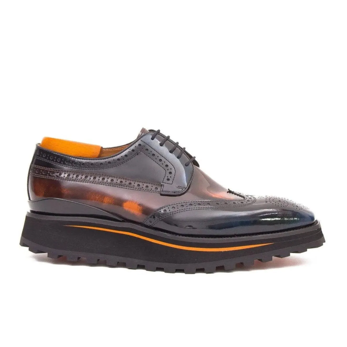 Patent leather shoes Platform brogues