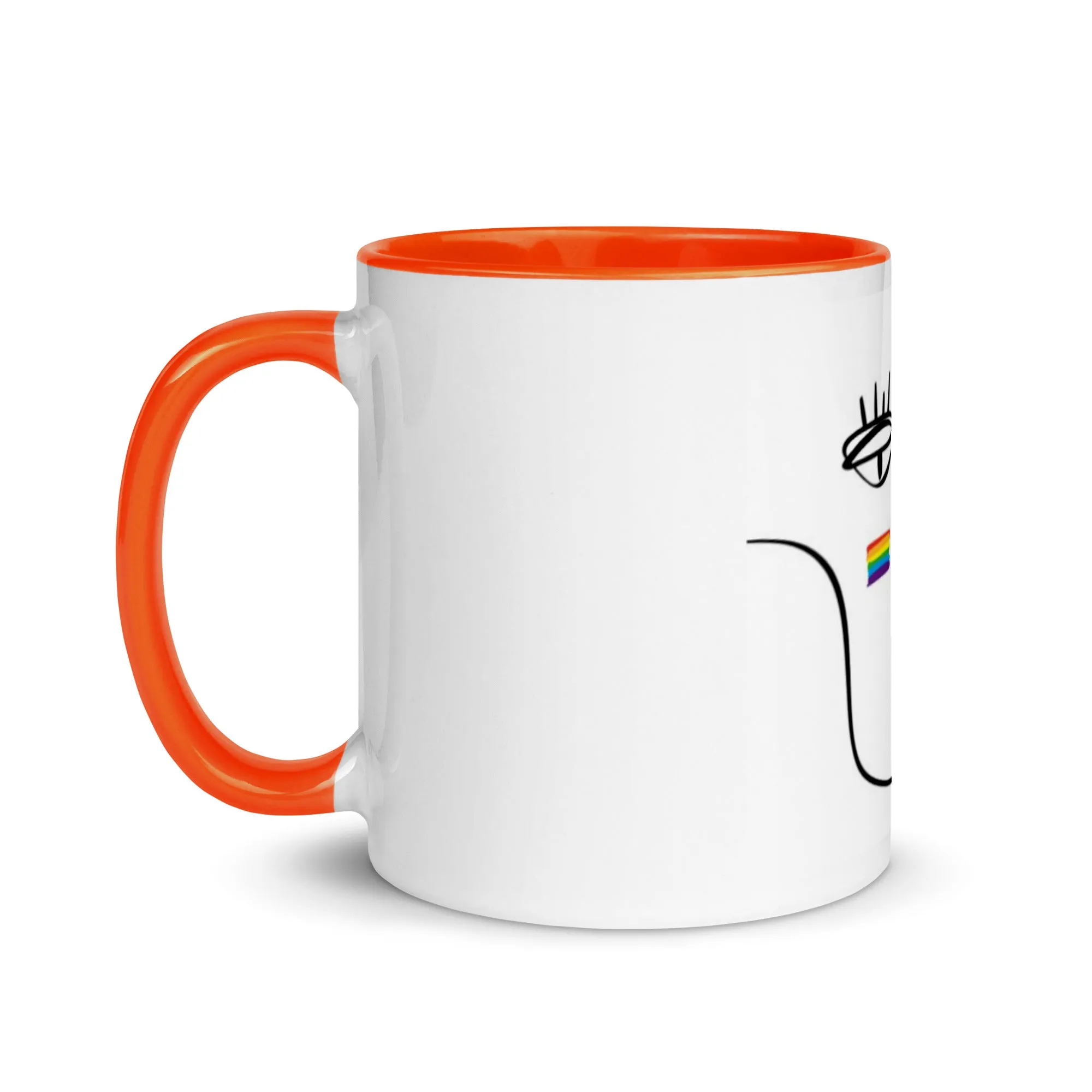 Pride Face Mug with Colour Inside