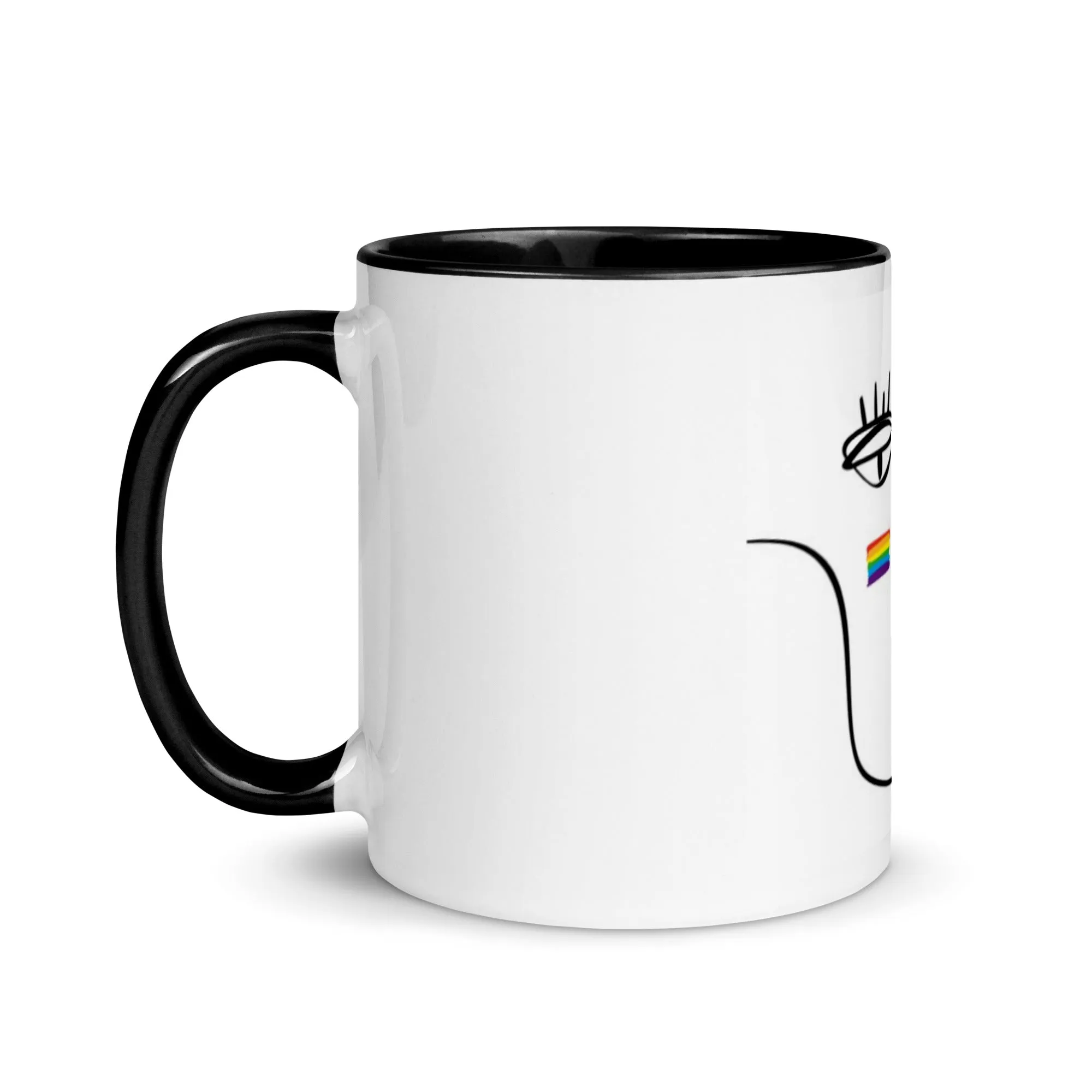 Pride Face Mug with Colour Inside