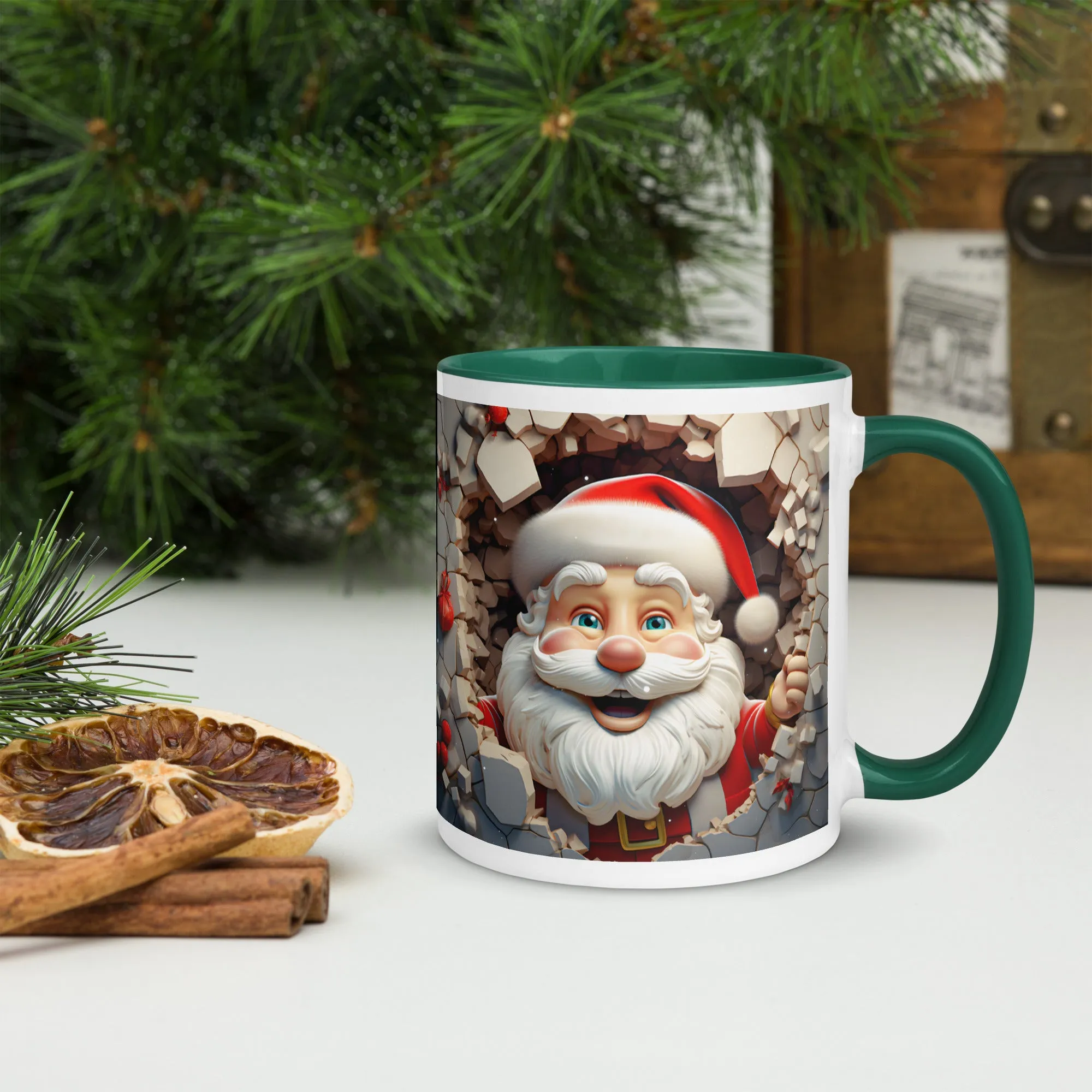 "Santa" Mug with Color Inside