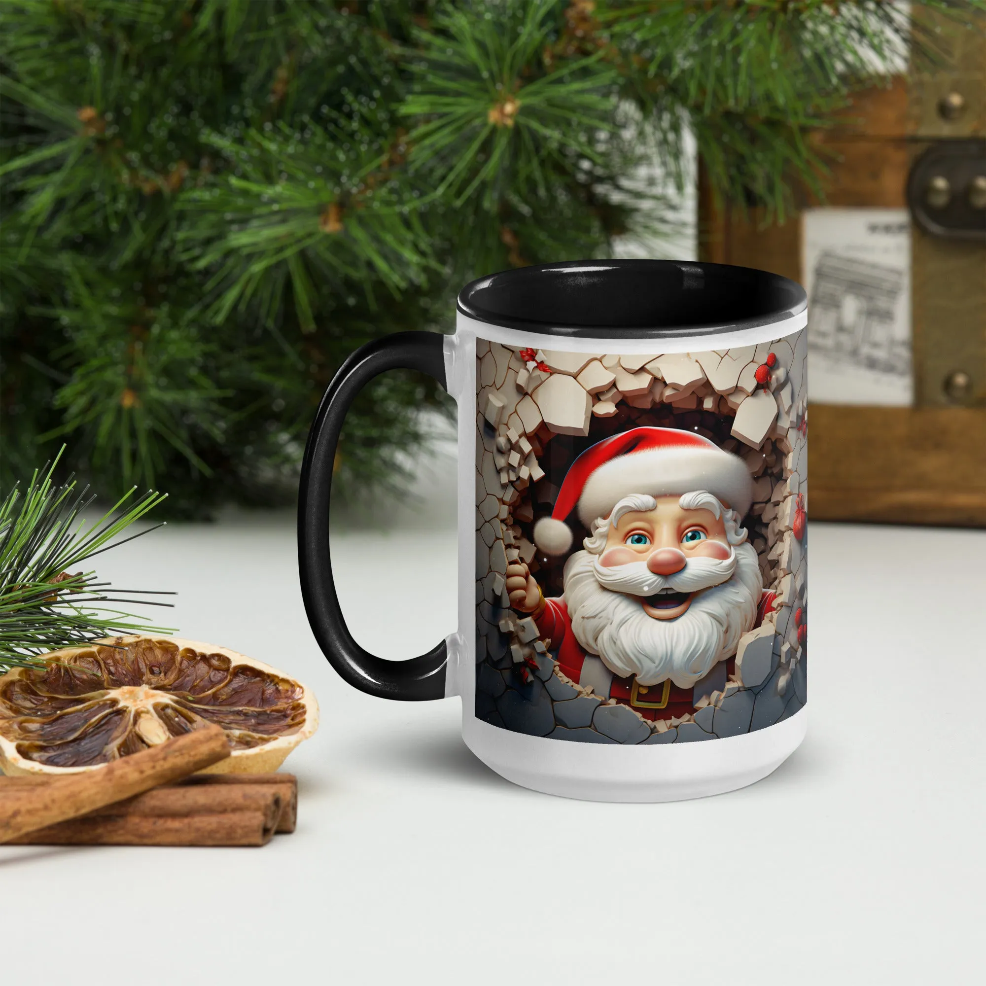 "Santa" Mug with Color Inside