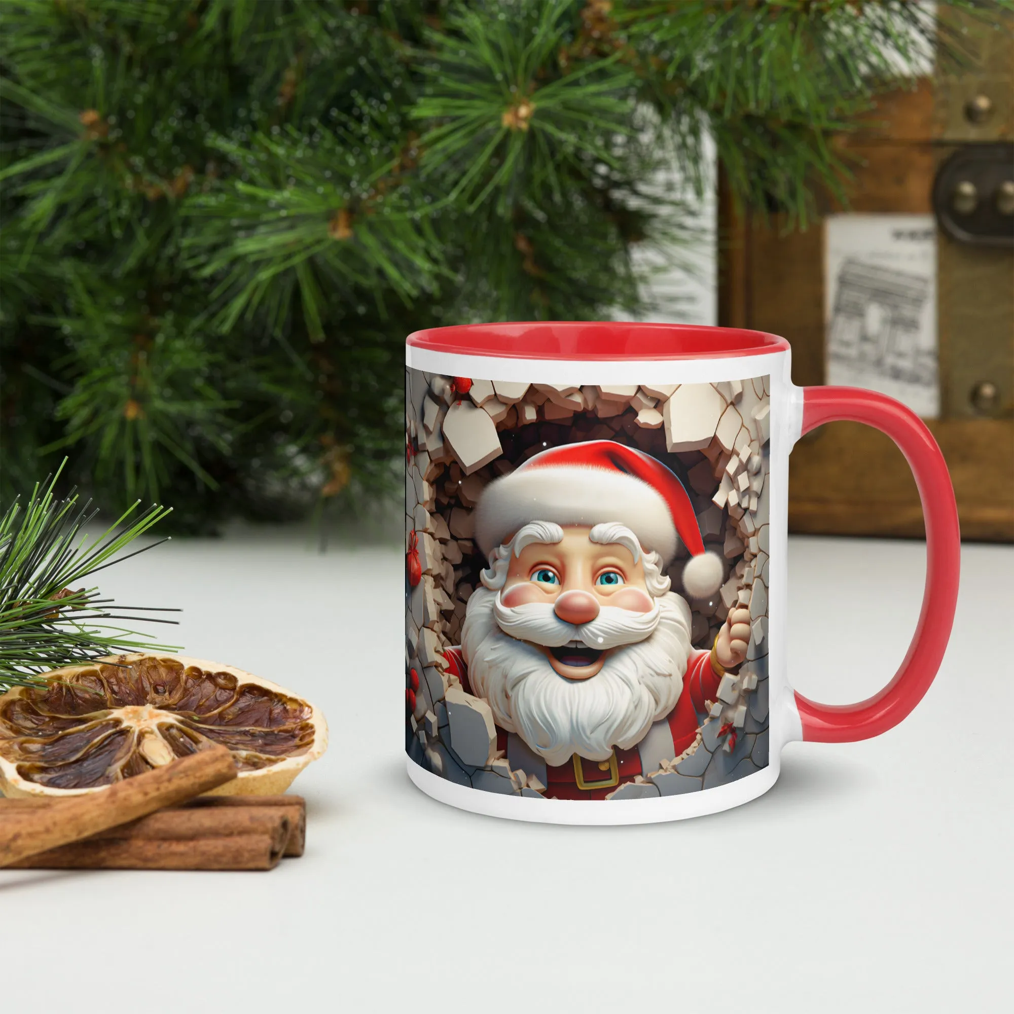 "Santa" Mug with Color Inside