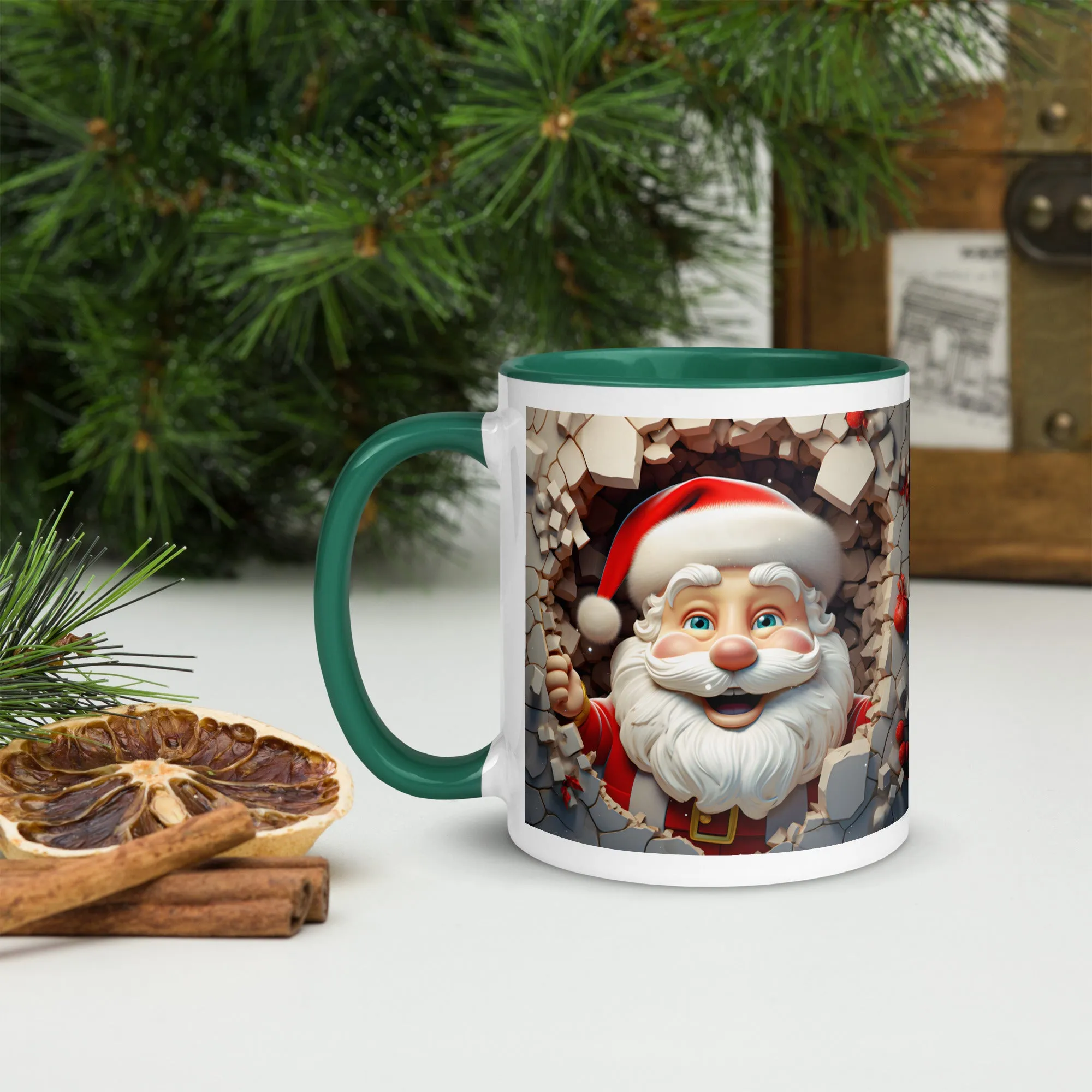 "Santa" Mug with Color Inside